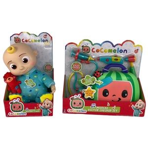 🆕 Cocomelon Musical Bedtime JJ Doll & Doctor Kit